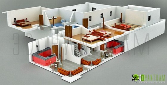 3D план этажа: 3D план этажа